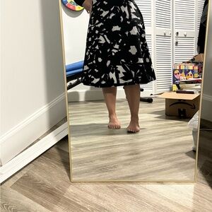 Banana Republic Black and White A-Line Skirt